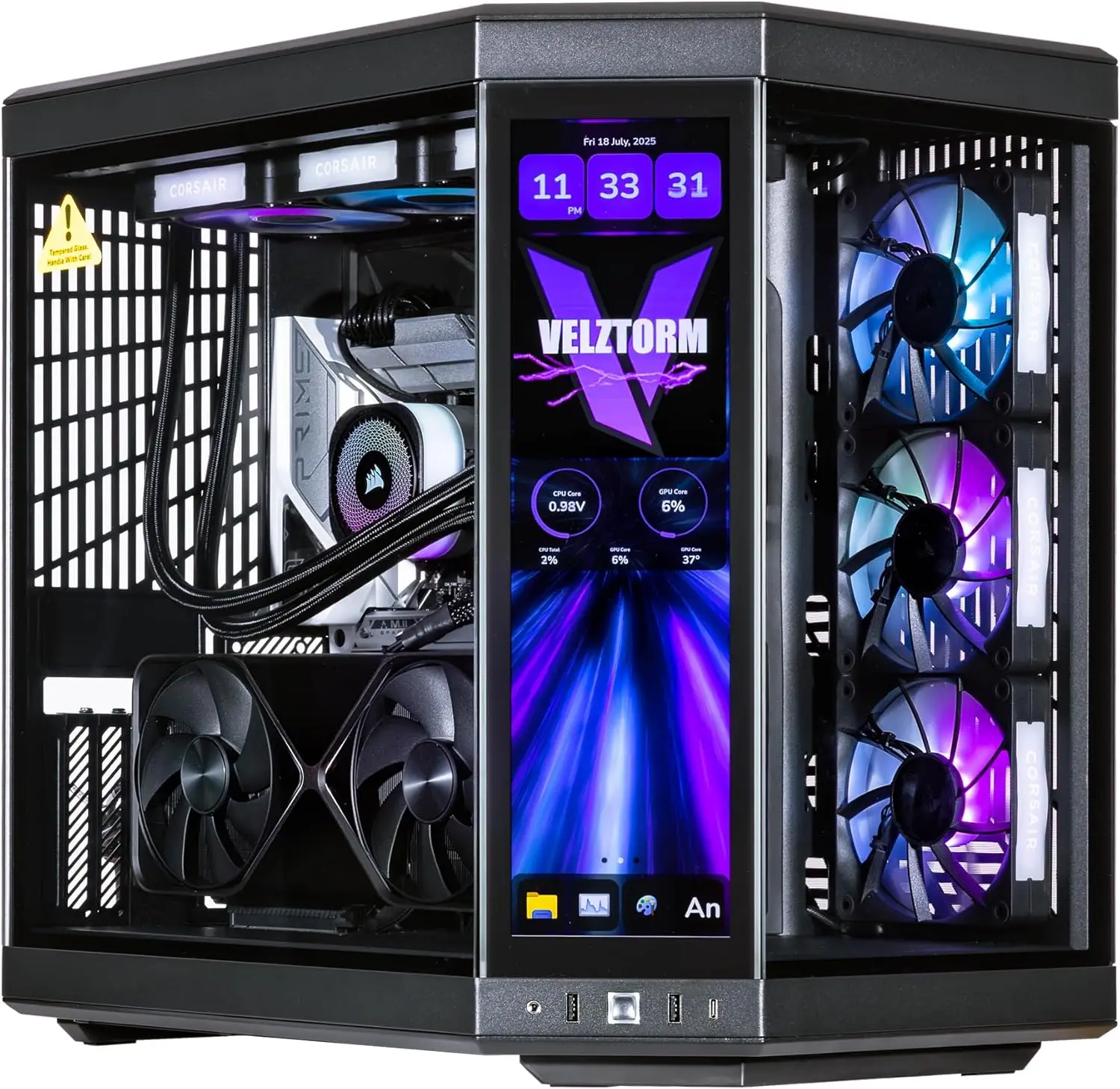 Velztorm LCD ブラック プレティックス カスタム - Rtx 5080 16Gb のレビューと価格